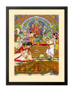 Sandhi Pujo Photo Frame(Medium)– “Celebrate the Divine Power of Maa Durga with Our Beautifully Crafted Sandhi Pujo Photo Frame”