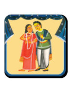 Kalighat Patachitra Flower (Coaster) – A Tribute to the Blossoming Soul of Bengal
