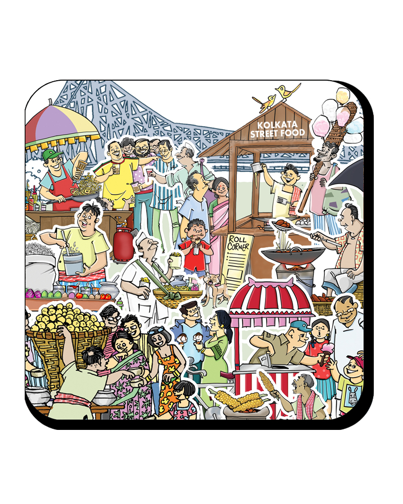 street food Kolkata Street Food Coaster - Image 1