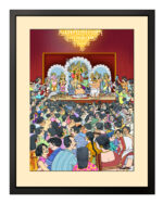 Ashtami Arati Photo Frame (Medium)- "Celebrate the sacred spirit of Durga Puja with our beautifully crafted Ashtami Arati Photo Frame"