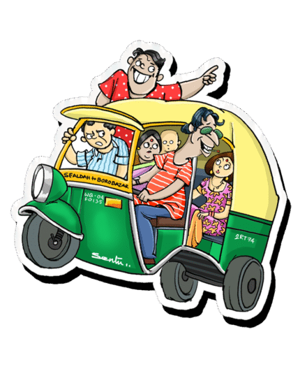 Kolkata Auto (Fridge Magnet)