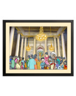 Bonedi Bari Photo Frame (Medium)- "A timeless tribute to the grandeur of Kolkata's aristocratic Durga Pujas."
