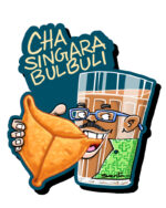 Cha Singara Bulbuli (Fridge Magnet)-"Where Every Adda Begins with Cha & Singara"