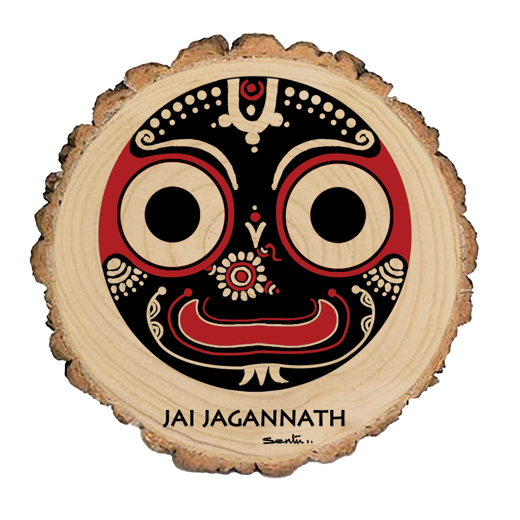 jagannath Jai Jagannath Wooden Log - Image 1