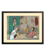 Phoolwaali Photo Frame (Medium)- "A Blooming Tribute to Kolkata's Floral Heritage"