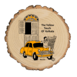 Kolkata Yellow Taxi (Wooden Log)