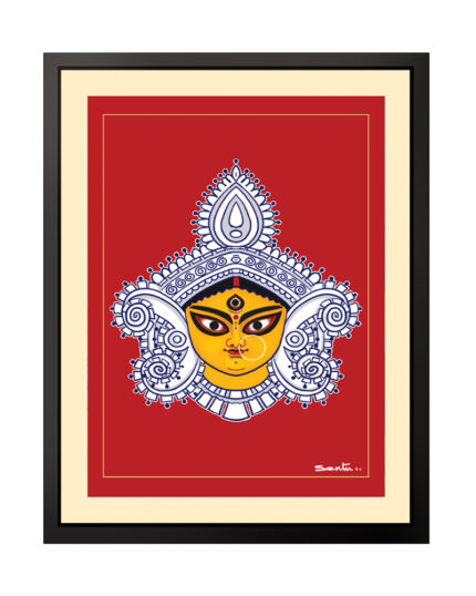 Durga Face Photo Frame (Medium)