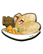 Fulko Luchi (Fridge Magnet)- " A Delicious Taste of Bengal's Culinary Tradition"