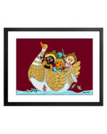 Jagannath Boat Photo Frame (Medium)- "A Serene Celebration of Divine Grace"