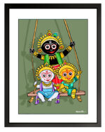 Jagannath Dolna Photo Frame (Medium)- "A Gentle Swing of Divine Grace"