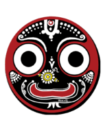 Jagannath Face Two (Fridge Magnet)- "The Divine Smile of the Lord of the Universe"