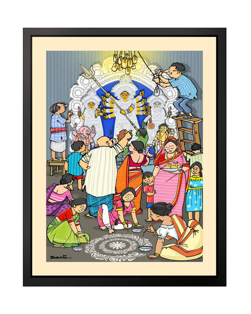 pujar prastuti Pujar Prastuti Photo Frame (Medium) - Image 1