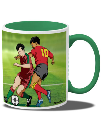 Football - Narir Jog Shobuj Ghaashey (Coffee Mug Inside Coloured)