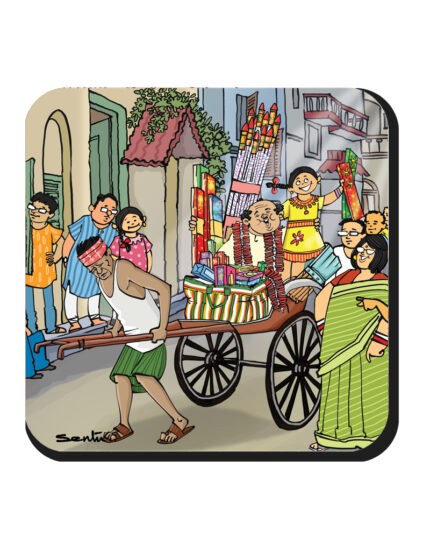 Kolkata Tana Rickshaw - Diwali Vibes (Coaster )