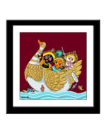 Jagannath Boat Square Photo Frame 7"/7"