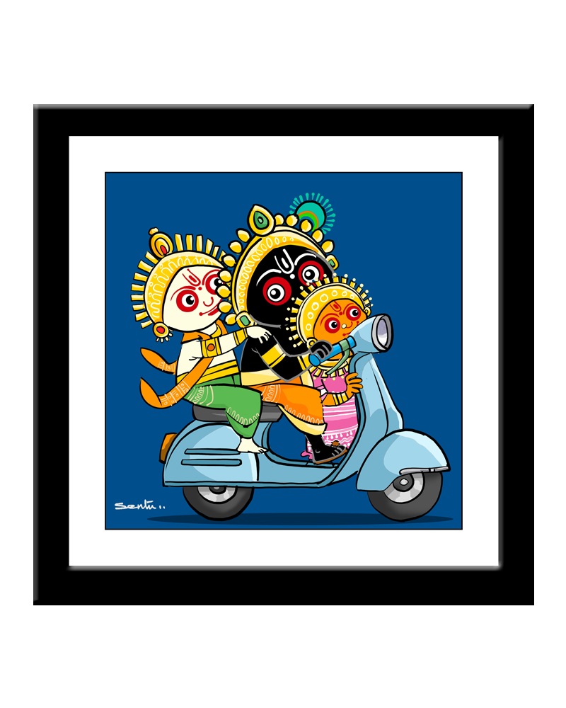 jagannath scooty Jagannath Scooty Square Photo Frame 7"/7" - Image 1
