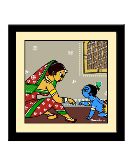 Jashoda and krishna Square Photo Frame 7"/7"