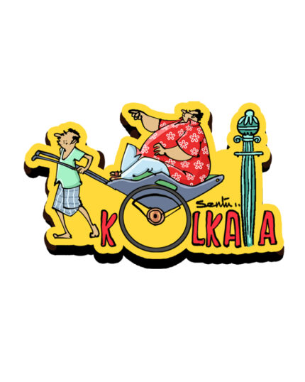 Kolkata Tana Rickshaw (Fridge Magnet)