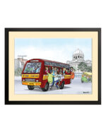 Kolkata Mini Bus Photo Frame (Medium)