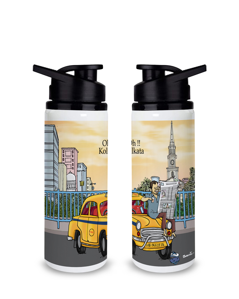 taxi Kolkata Taxi Sipper-Bottle - Image 1
