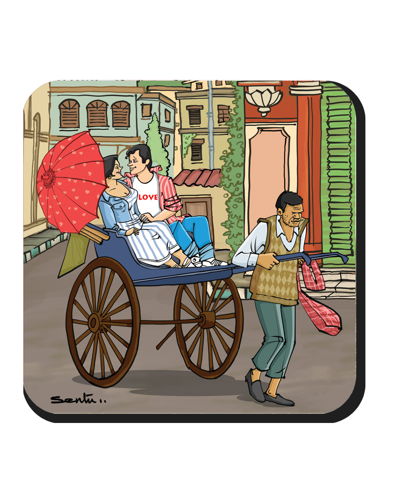 valentine day tanarickshaw Couples Enjoying Valentine's Day in Tana Rickshaw (Coaster) - Image 1