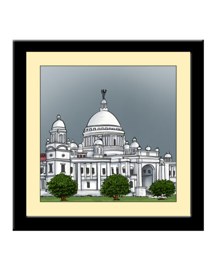 Kolkata Victoria Memorial Square Photo Frame 7"/7"