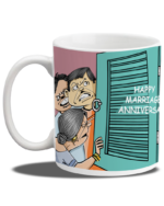 Marriage Anniversary Kiss Coffee Mug - Image 3