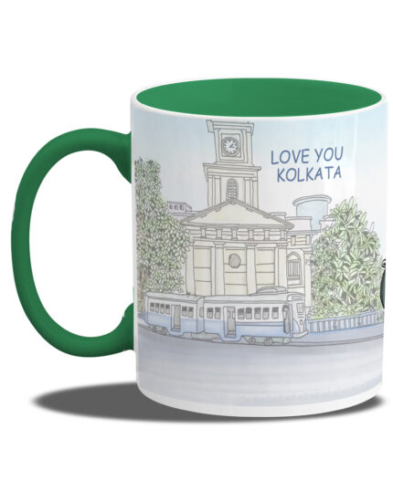 Kolkata Auto Rickshaw (Coffee Mug Inside Coloured)