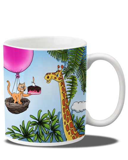 Giraffe Birthday Coffee Mug
