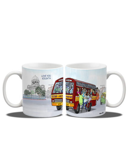 Kolkata Mini Bus Coffee Mug