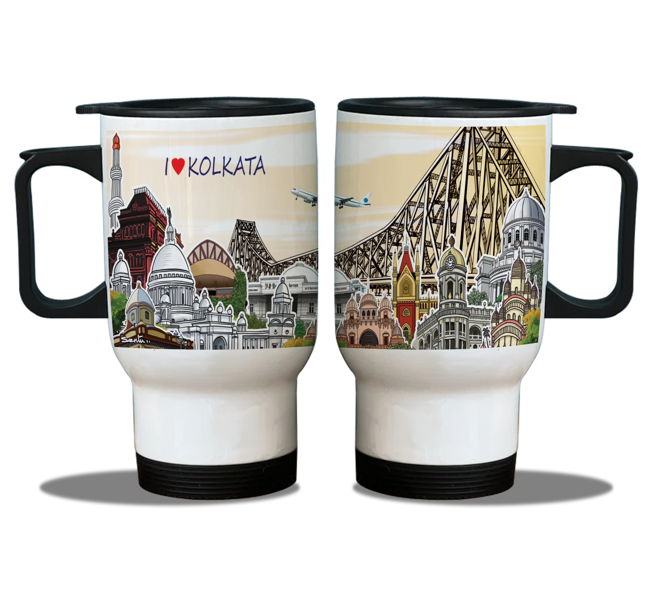 heritage travel mug (1) KOLKATA HERITAGE PLACE TRAVEL MUG - Image 1