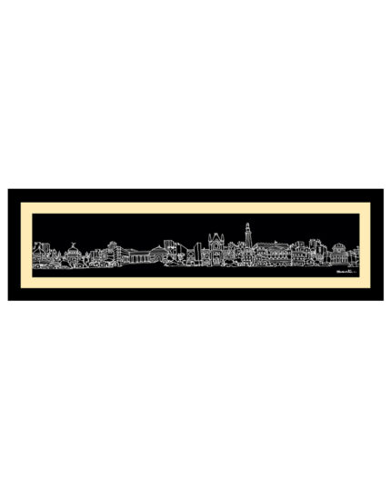 Kolkata Skyline Photo Frame (Small Wide)- "A Cityscape of Memories, Heritage & Dreams"