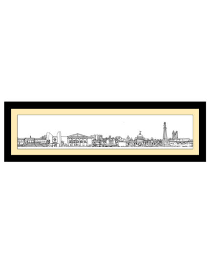 Kolkata Skyline Photo Frame(Wide Small)- "The Timeless Horizon of the City of Joy"