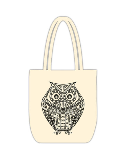 Owl (Tote Bag-White)