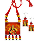 Ma Durga Handmade Jewellery Set (Necklace and Earrings) 3