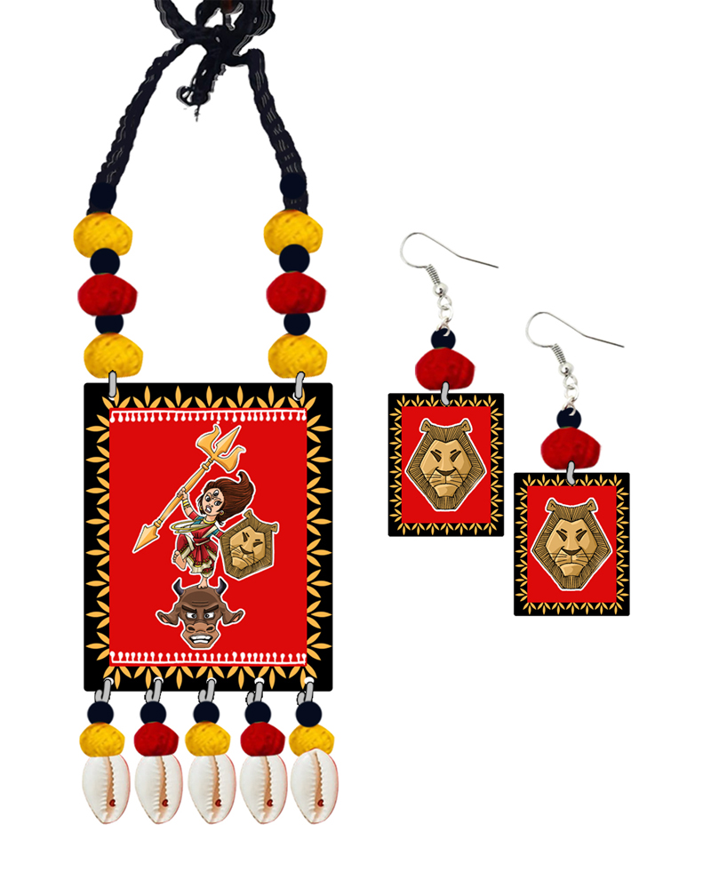 mahishasurmardini copy Durga Handmade Jewellery Set for Women 6 - Image 1